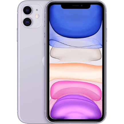 Apple iPhone 11 Purple - Voorkant & achterkant