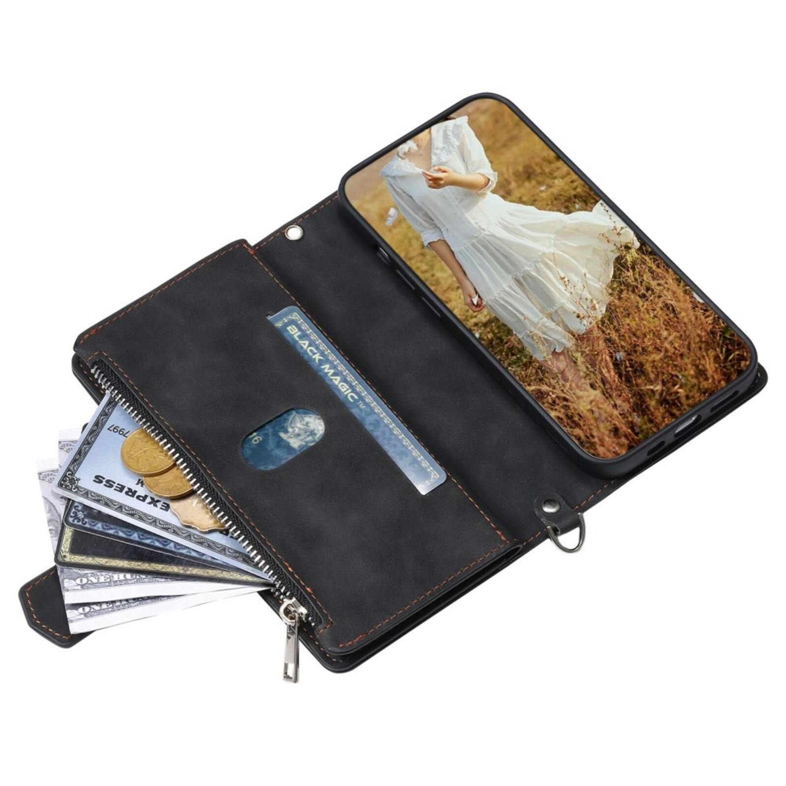 TwoTone Apple iPhone 16e Wallet Hoesje Zwart