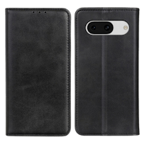 CaseBody Google Pixel 8a Real Leather Wallet Hoesje Zwart