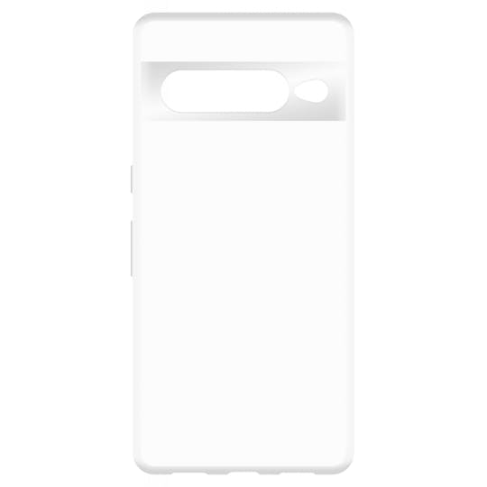 Just in Case Pixel 7 Pro Siliconen (TPU) Hoesje Transparant - Achterkant