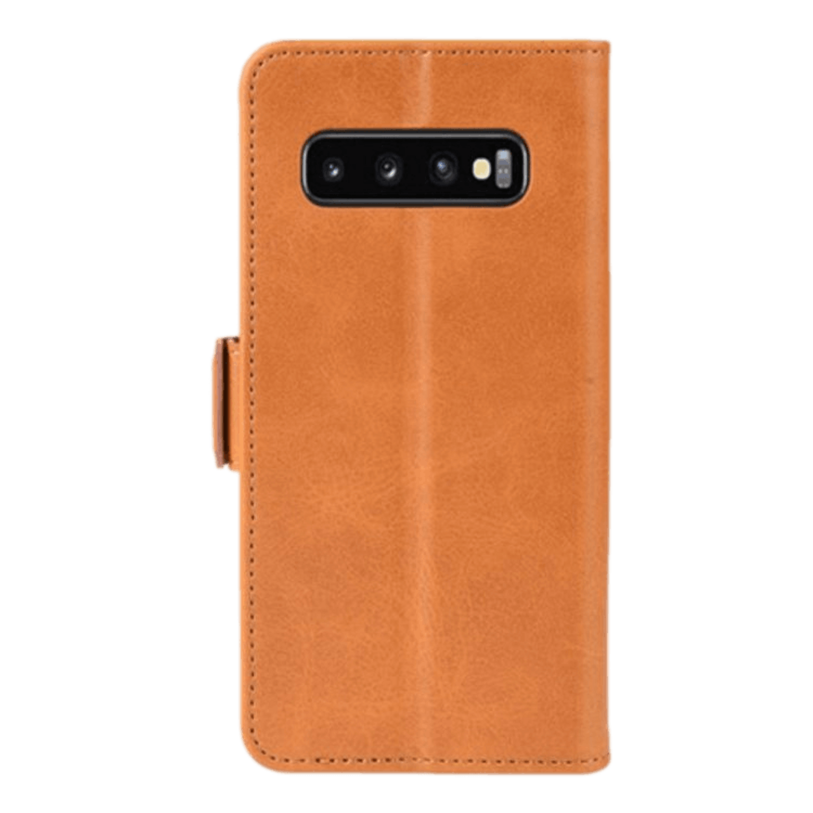Comfycase Samsung Galaxy S10 Bookcase Beschermhoesje Lichtbruin