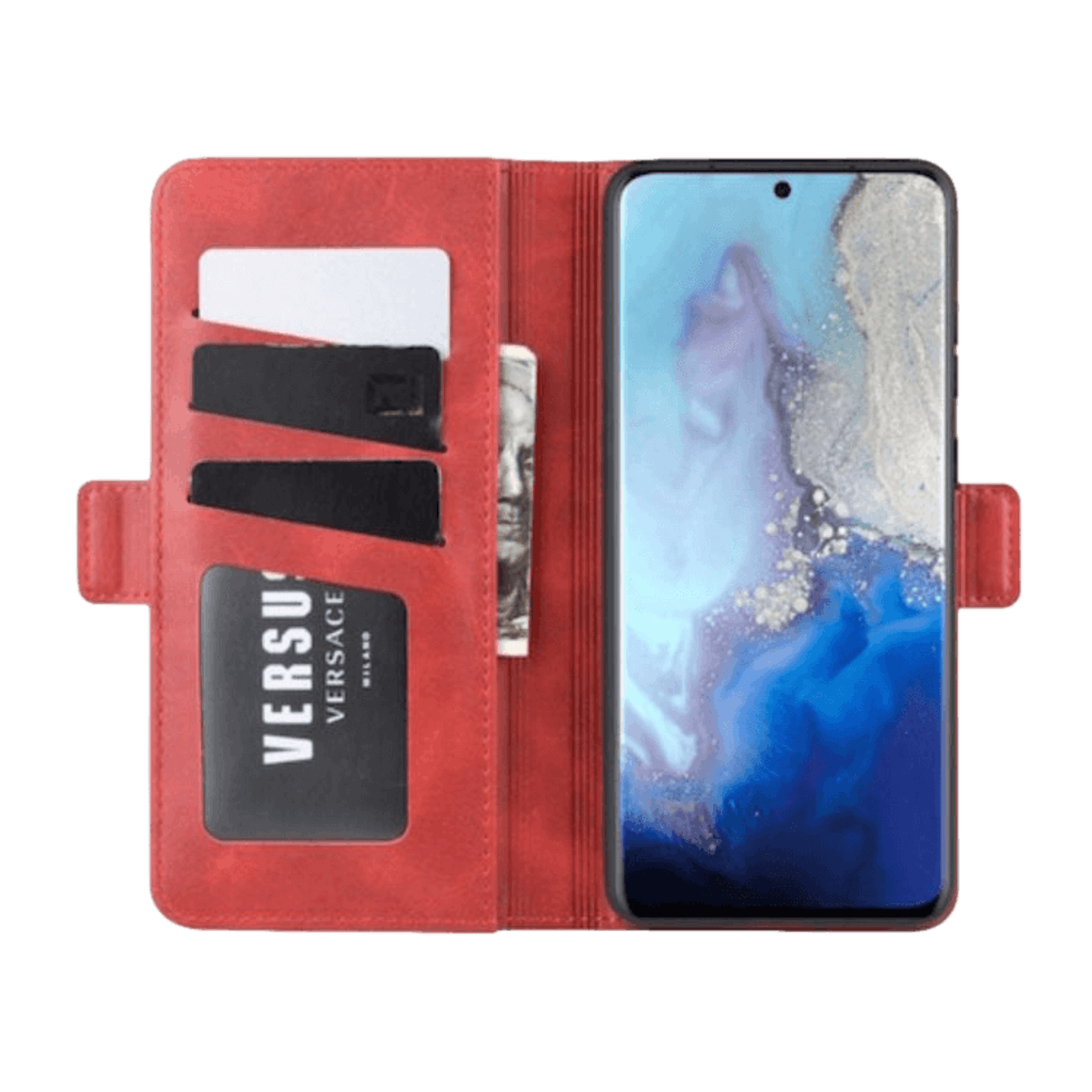 Comfycase Samsung Galaxy S20 Bookcase Beschermhoesje Rood