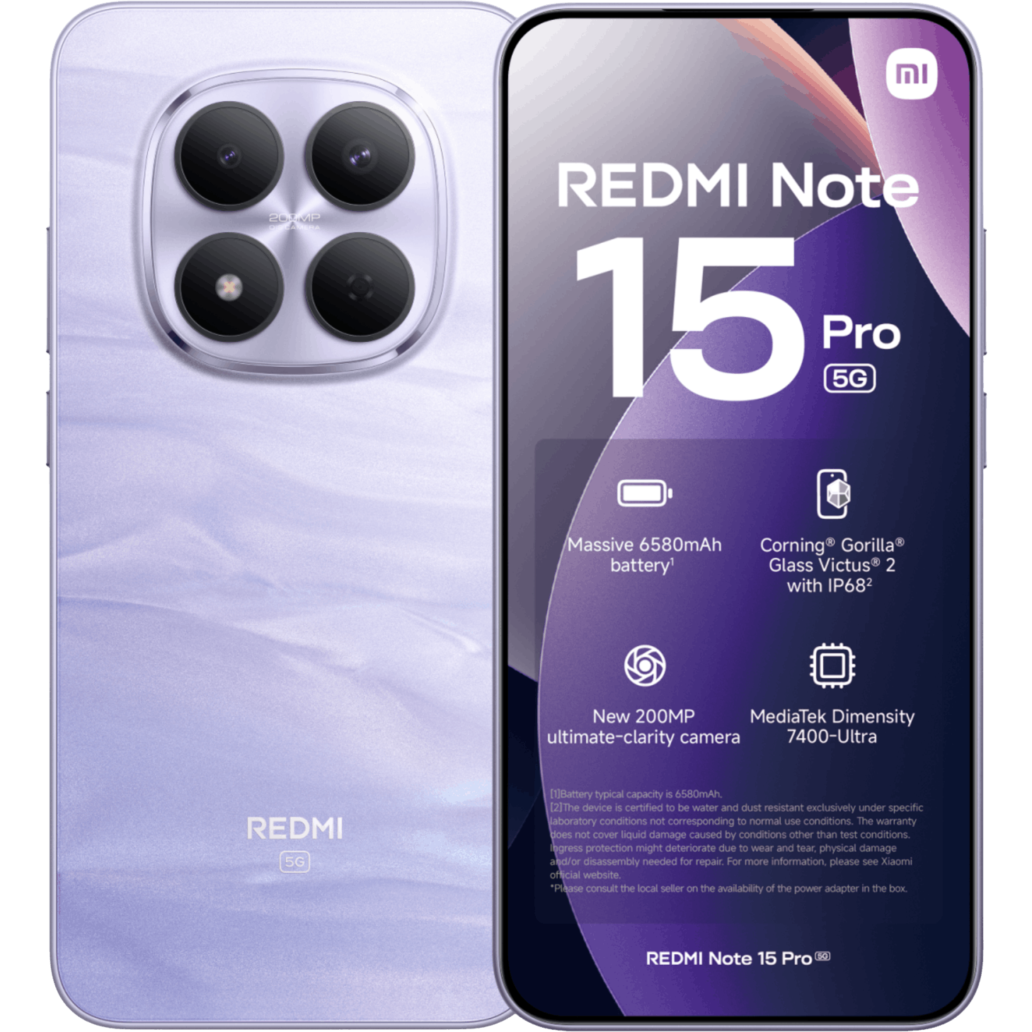 Xiaomi Redmi Note 15 Pro 5G Mist Purple