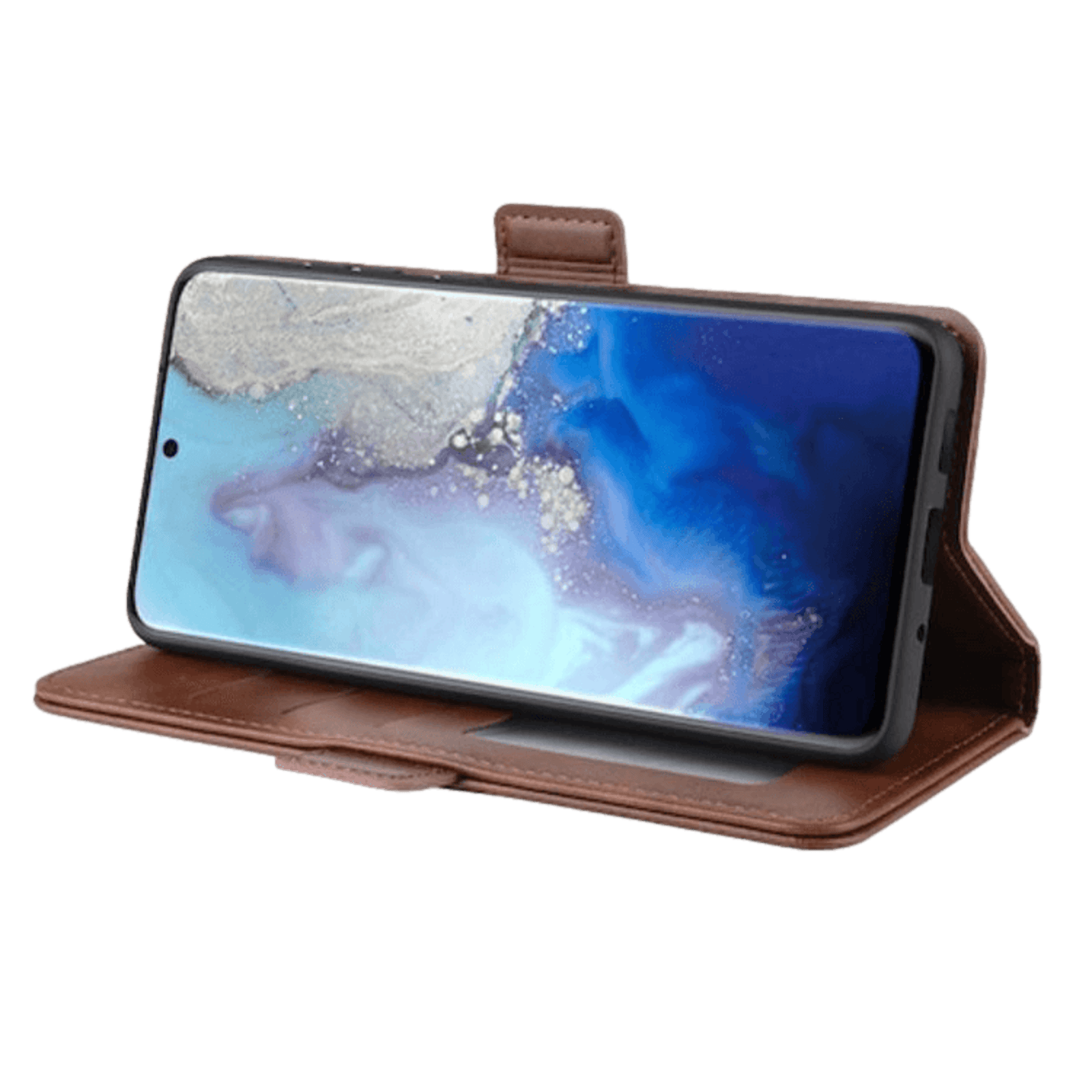 Comfycase Samsung Galaxy S20 Bookcase Beschermhoesje Bruin