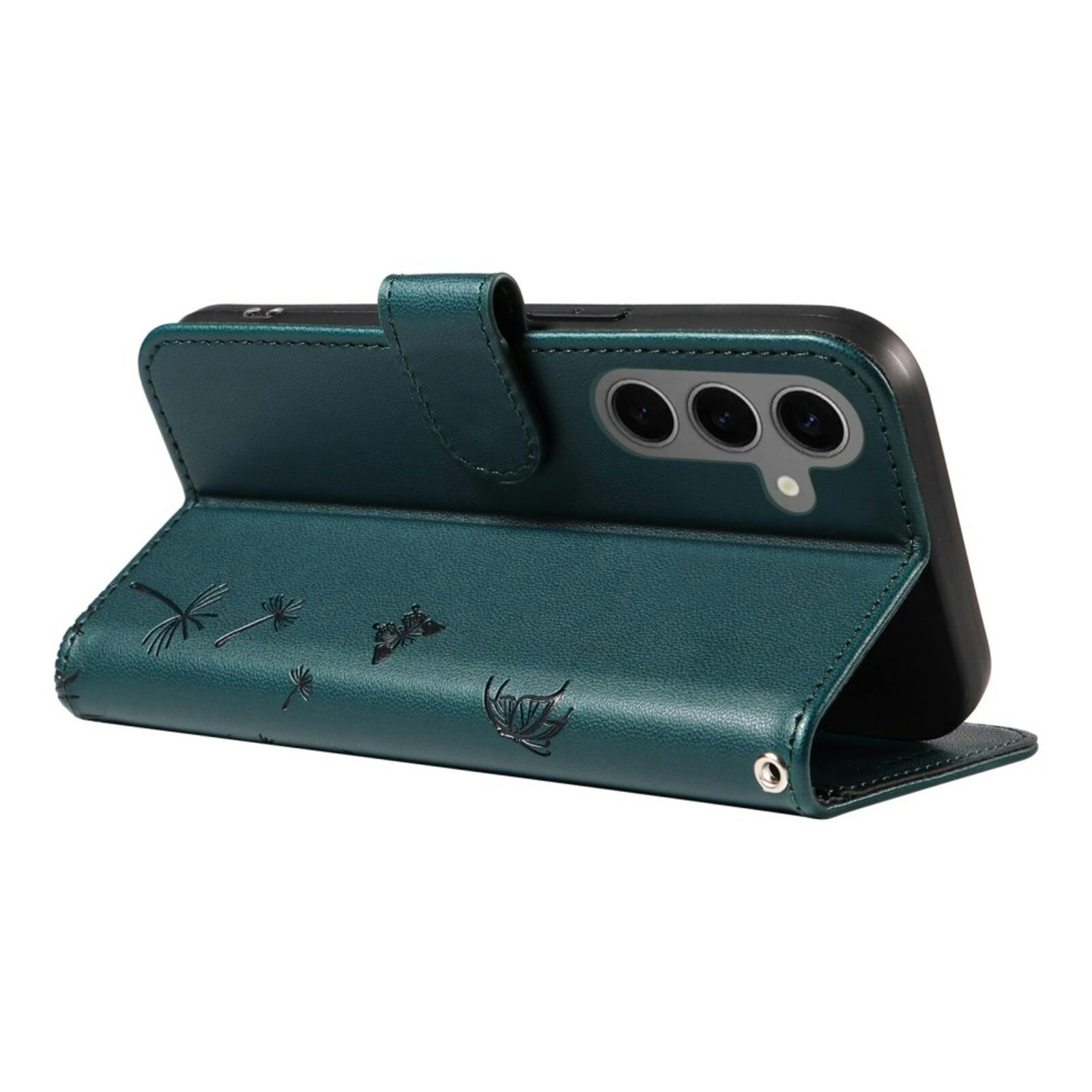 Comfycase Samsung S25 / S24 Dandelion Bookcase Hoesje Zwart