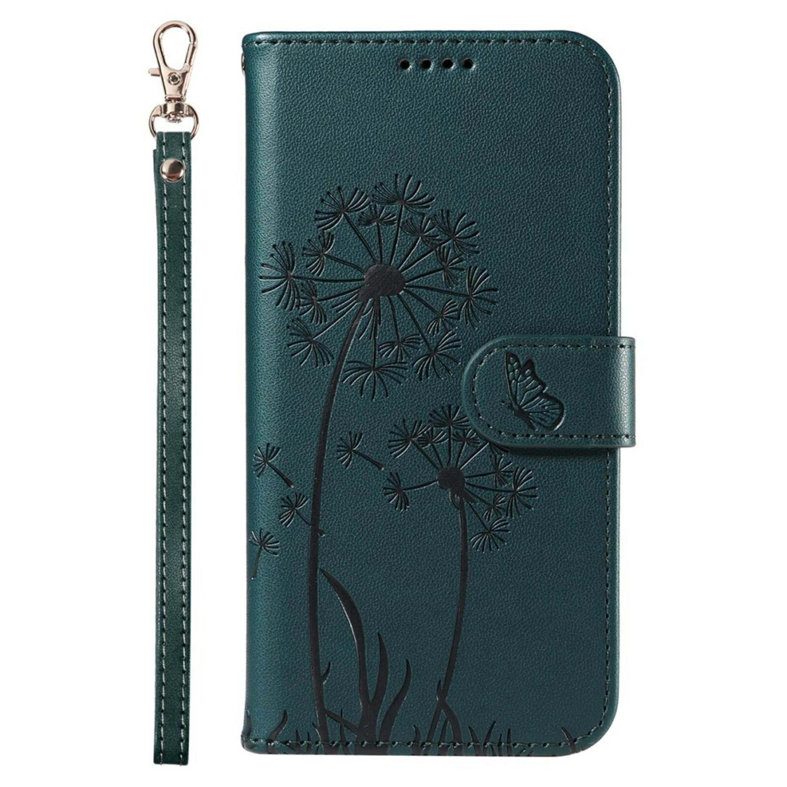 Comfycase Samsung S25 Plus / S24 Plus Dandelion Bookcase Hoesje Zwart