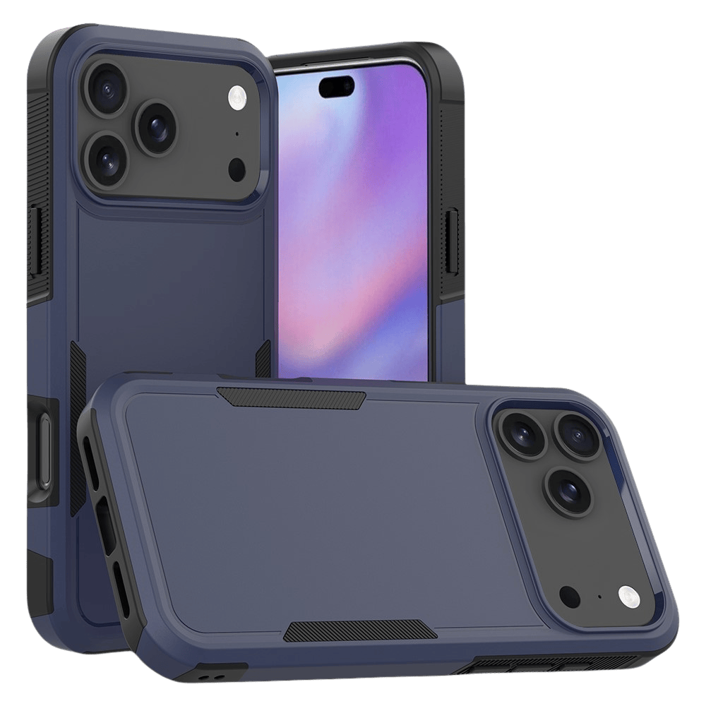 CaseBody Apple iPhone 17 Pro Max / 18 Pro Max Rugged Armor Back Cover Blauw