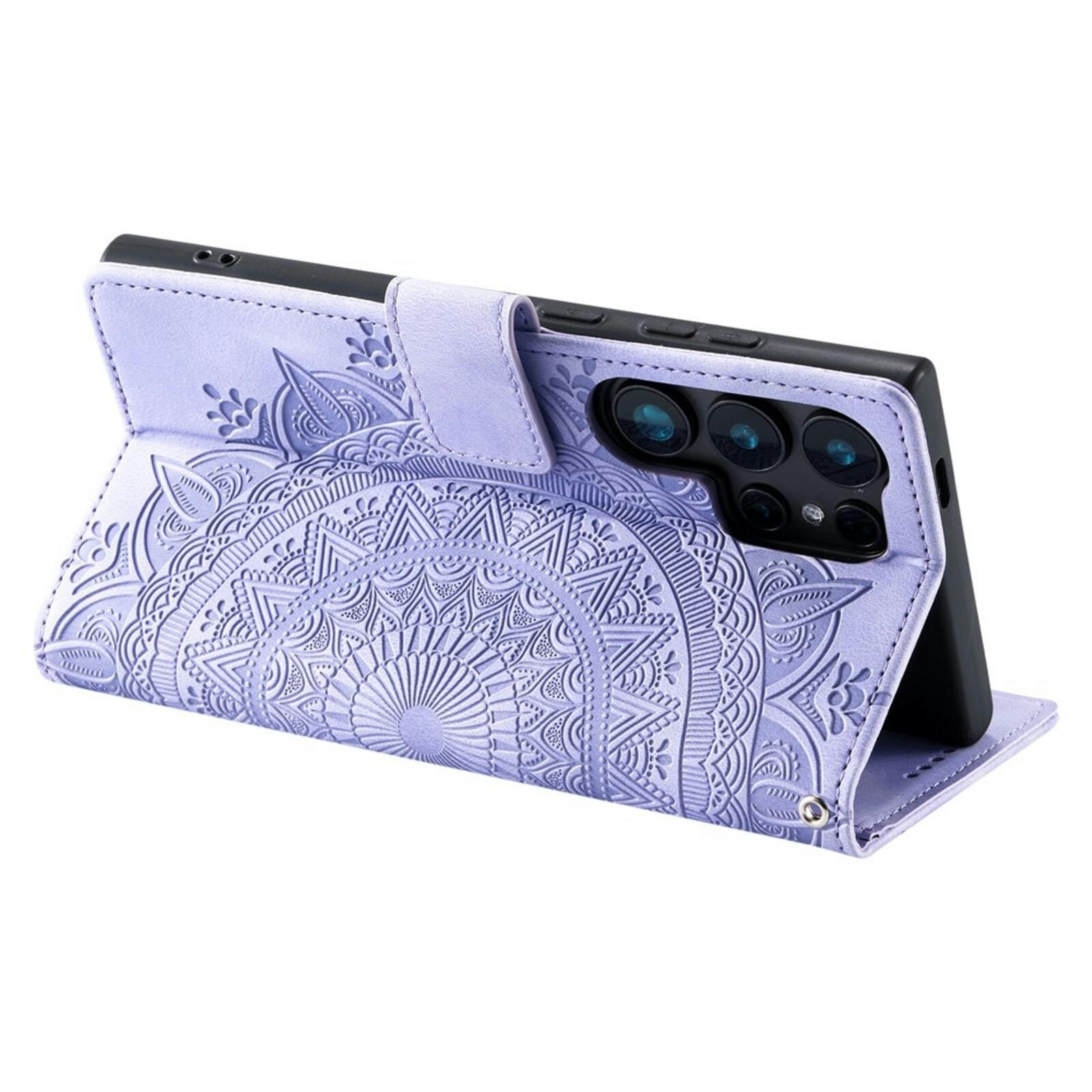 Comfycase Samsung Galaxy S26 Ultra Mandala Bookcase Paars