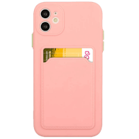 CaseBody iPhone 11 Telefoonhoesje met Kaarthouder Roze