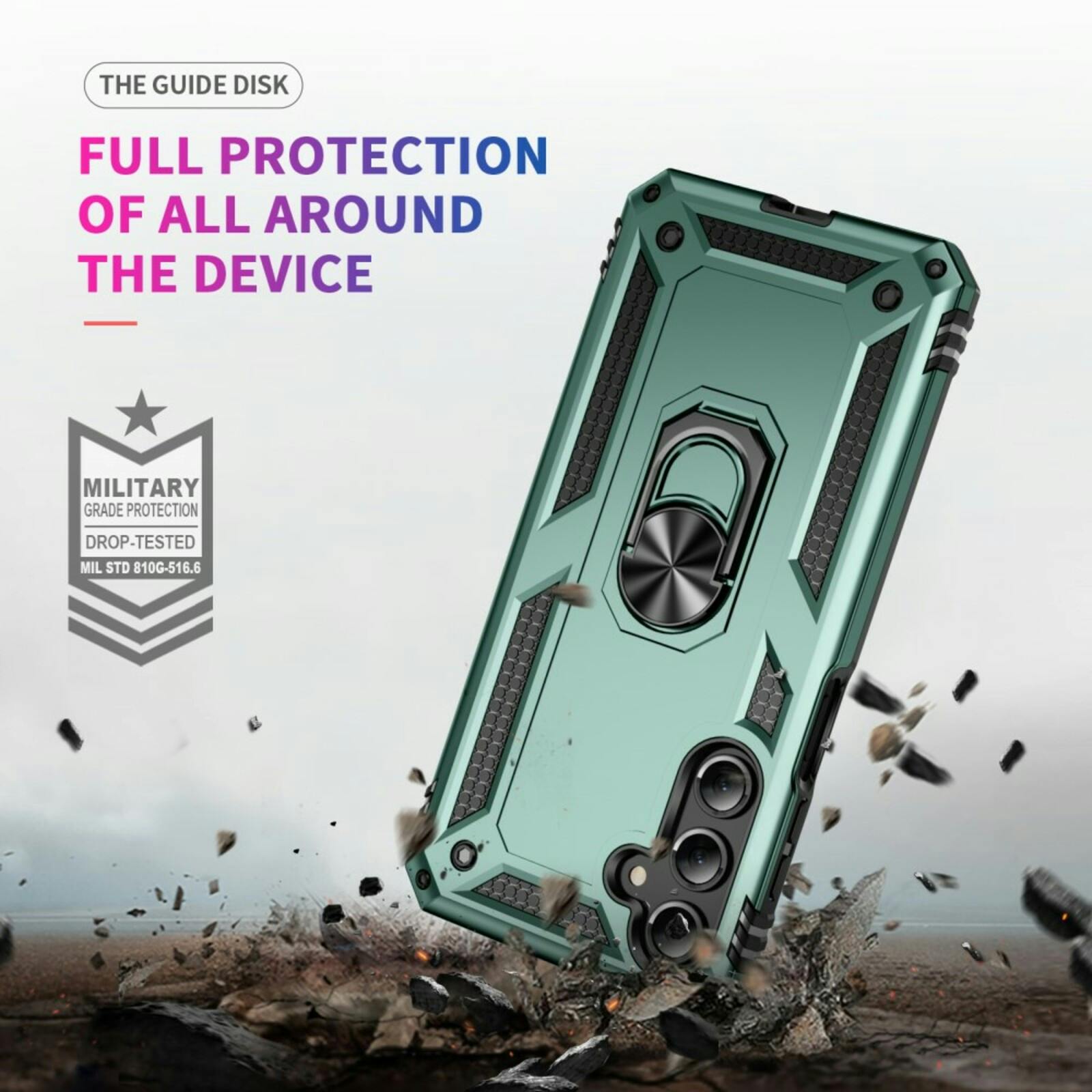 CaseBody Samsung Galaxy A16 Shield Case Groen