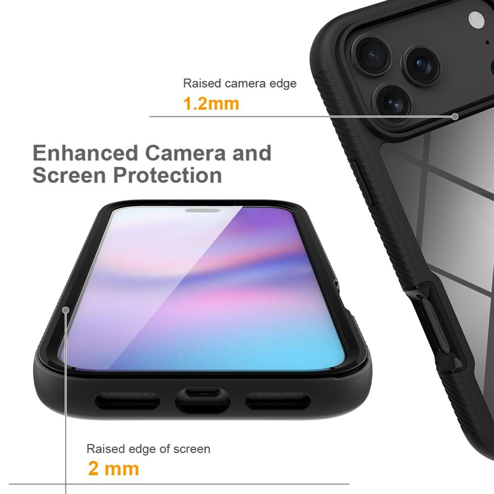 Comfycase Apple iPhone 17 Pro Max Full Protection Hoesje Zwart