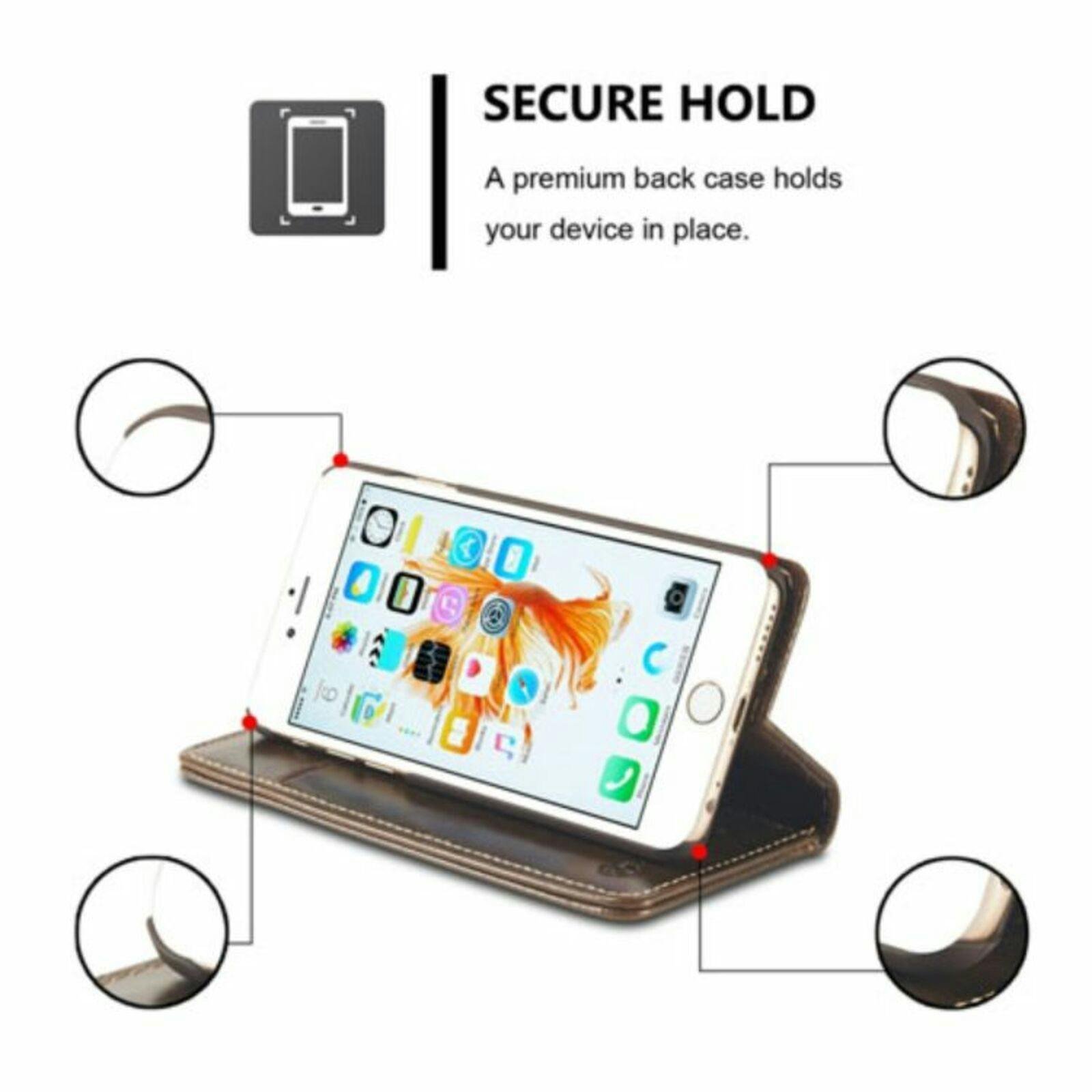 Caseme iPhone 6 / 6s Bookcase Hoesje Bruin