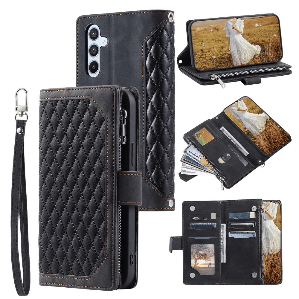 TwoTone Samsung Galaxy S25 Wallet Hoesje Zwart