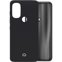 Mobilize Motorola Moto G71 5G Siliconen (TPU) Hoesje Zwart - Achterkant