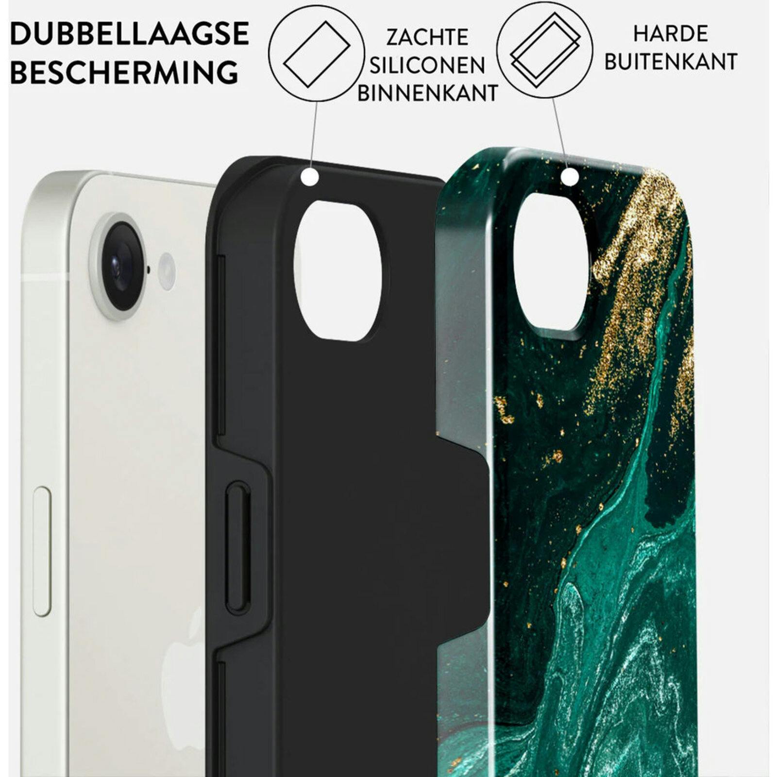Burga iPhone 16e Hoesje Emerald Pool