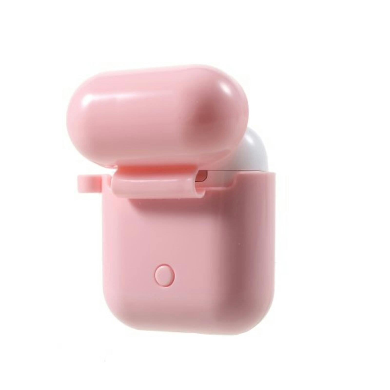 CaseBody Heart Siliconen Beschermhoesje AirPods 1/2 met Haak Roze