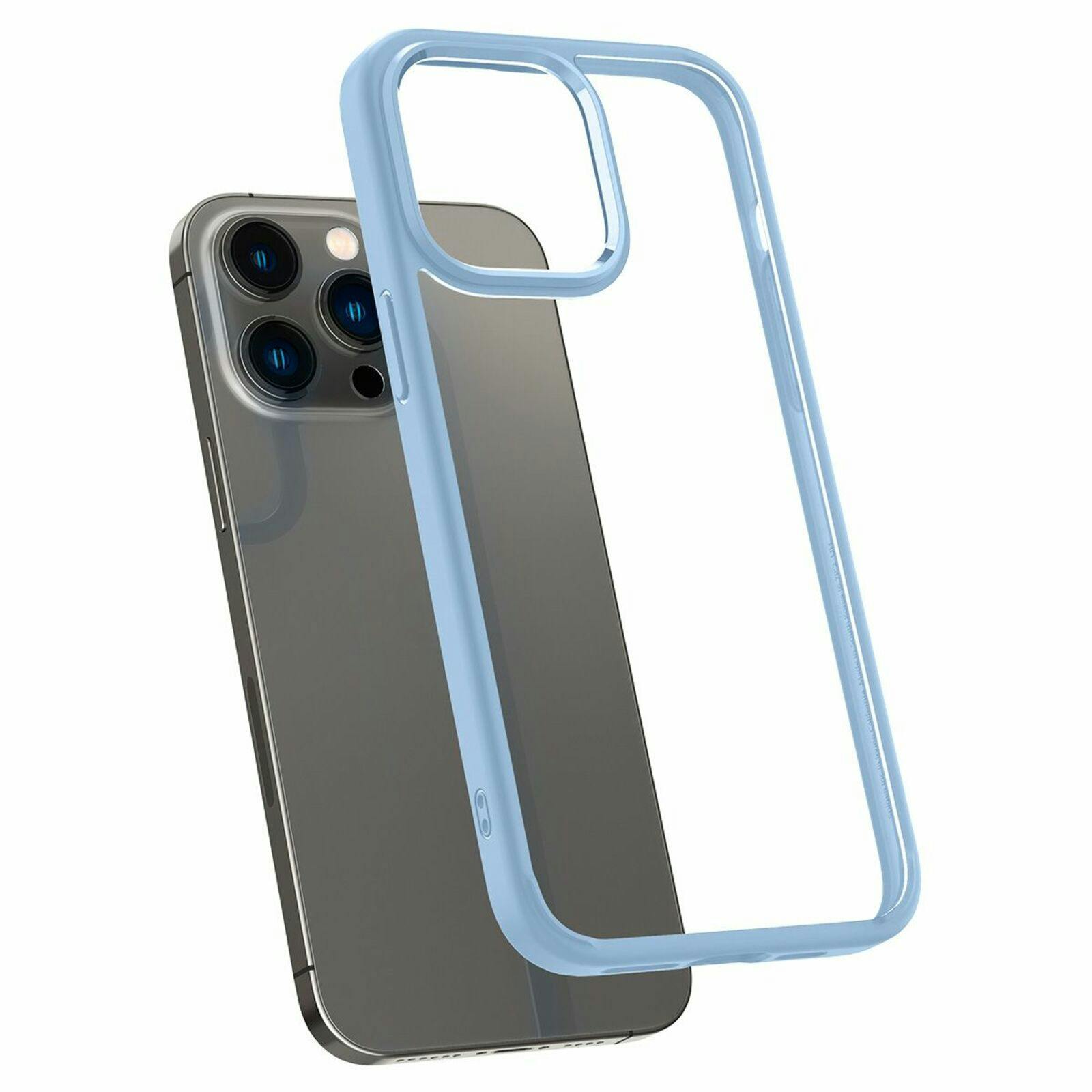 Spigen iPhone 14 Pro Doorzichtig Hard Hoesje Blauw
