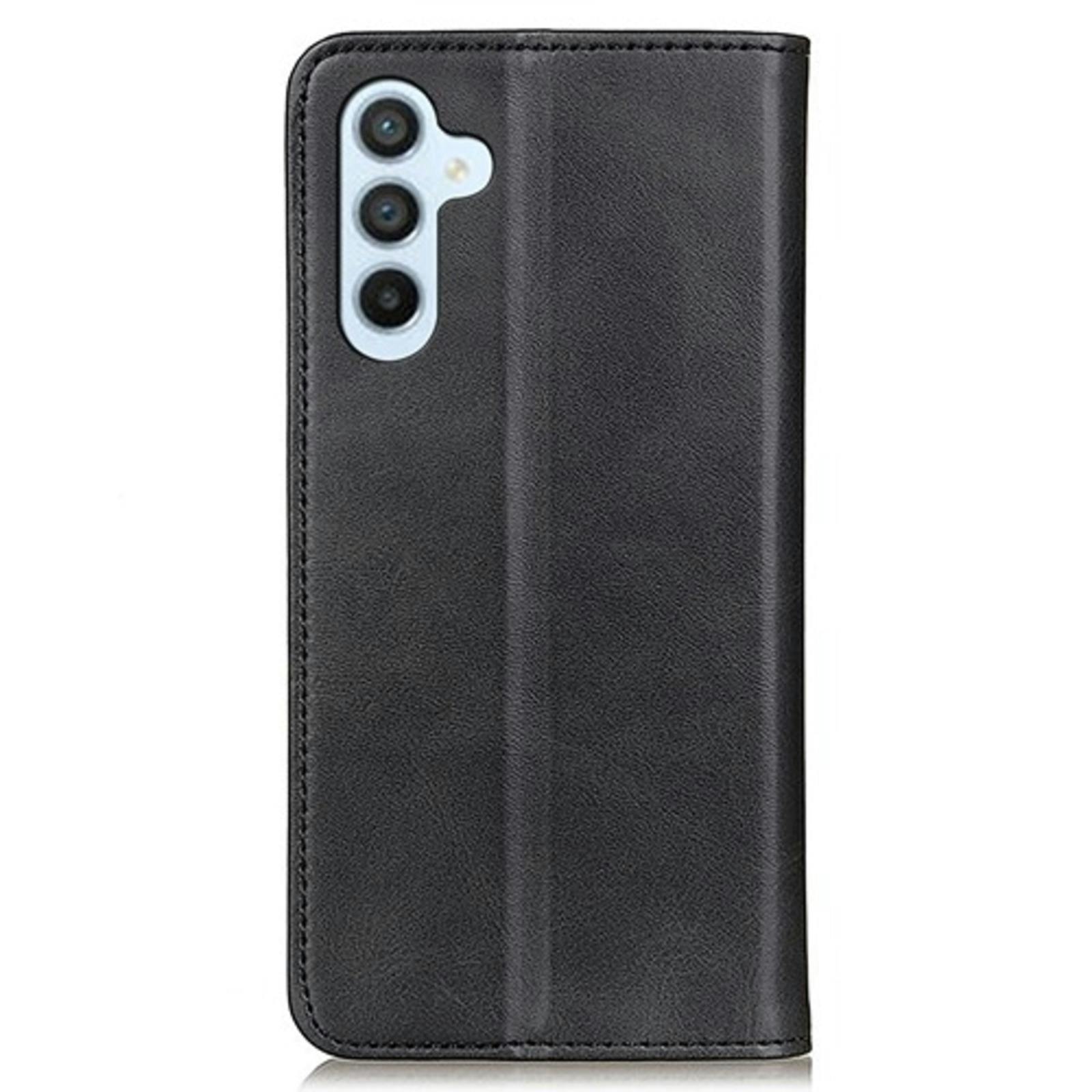 CaseBody Samsung S24 Plus / S25 Plus Real Leather Wallet Hoesje Zwart