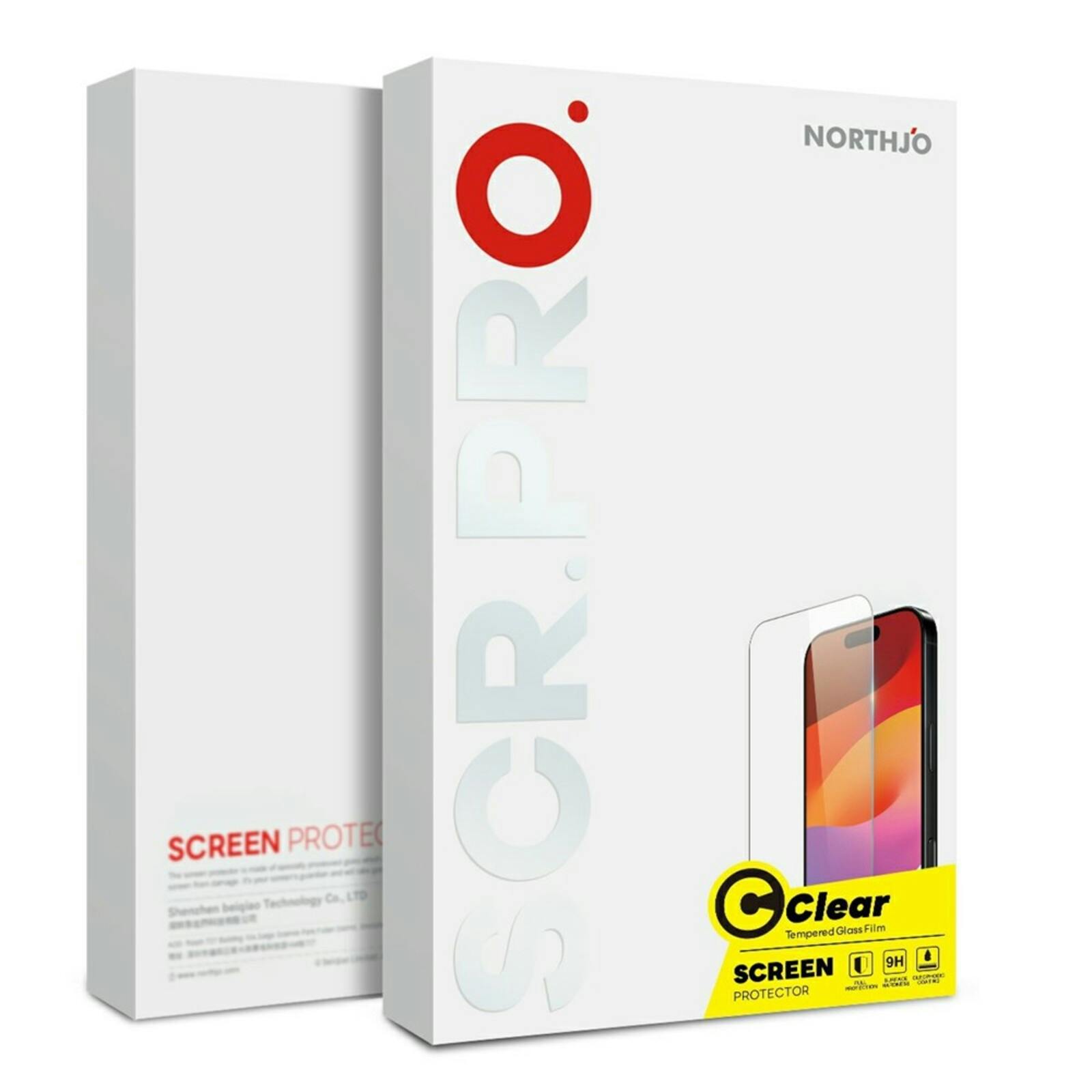 Northjo Xiaomi 17T Pro Screenprotector Gehard Glas Transparant