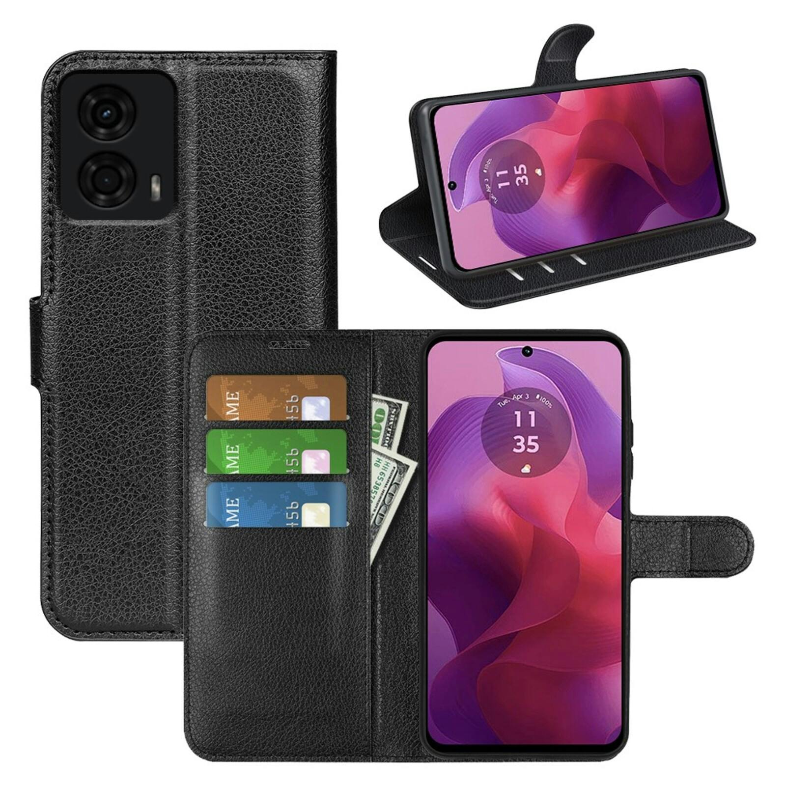 Mocaa Motorola E14 Slim-Fit Book Case Zwart