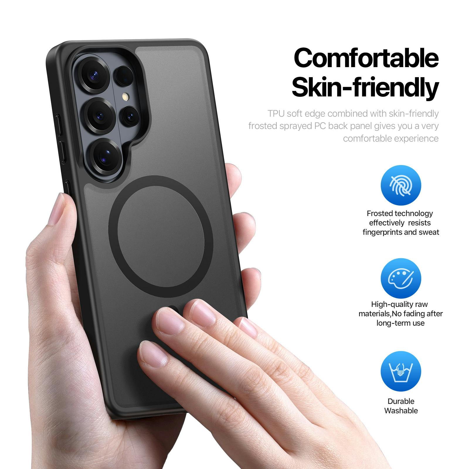 DUX DUCIS Samsung Galaxy S26 Ultra Magnetic Mat Hoesje Zwart