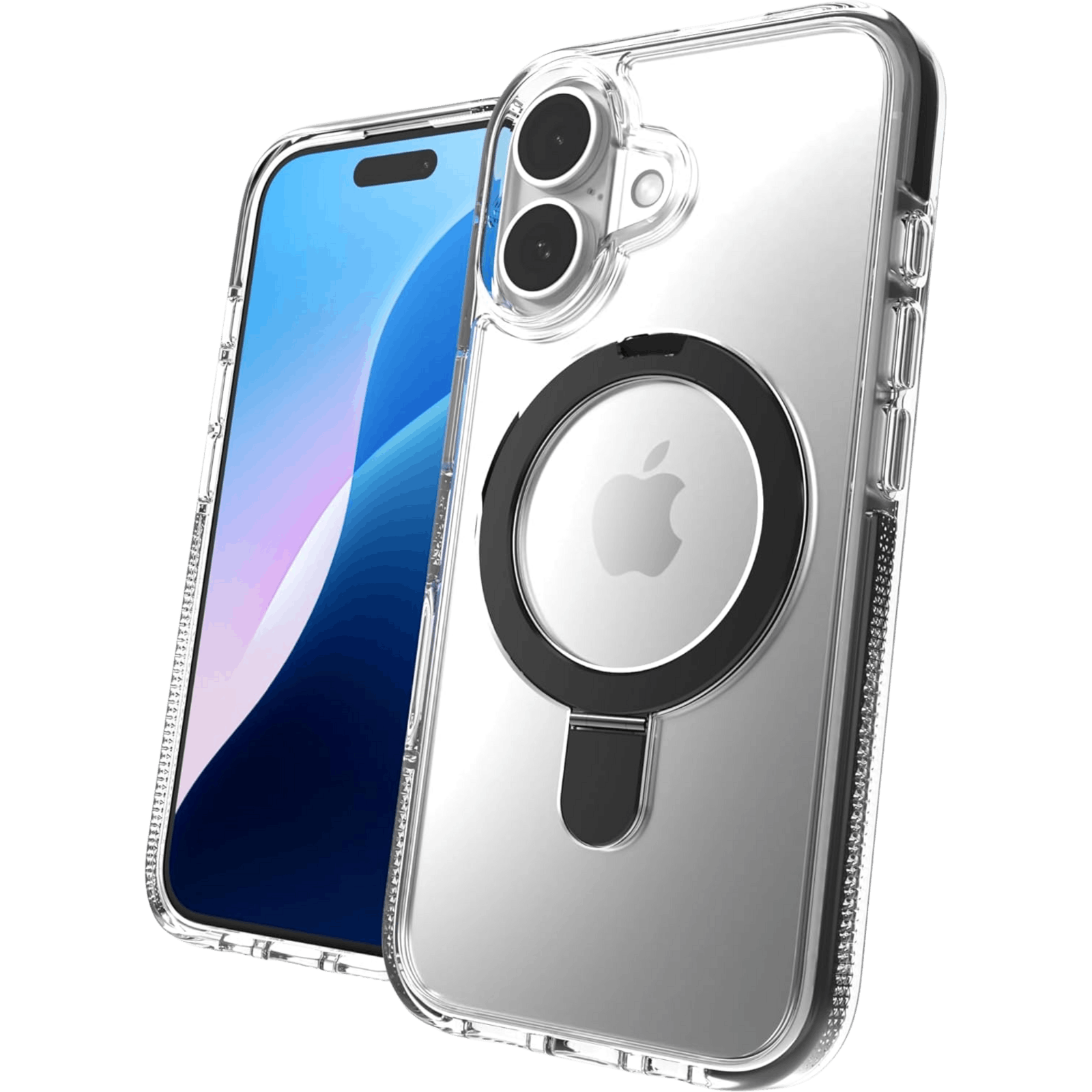 ZAGG iPhone 16 Santa Cruz MagSafe Ring Stand Case Zwart