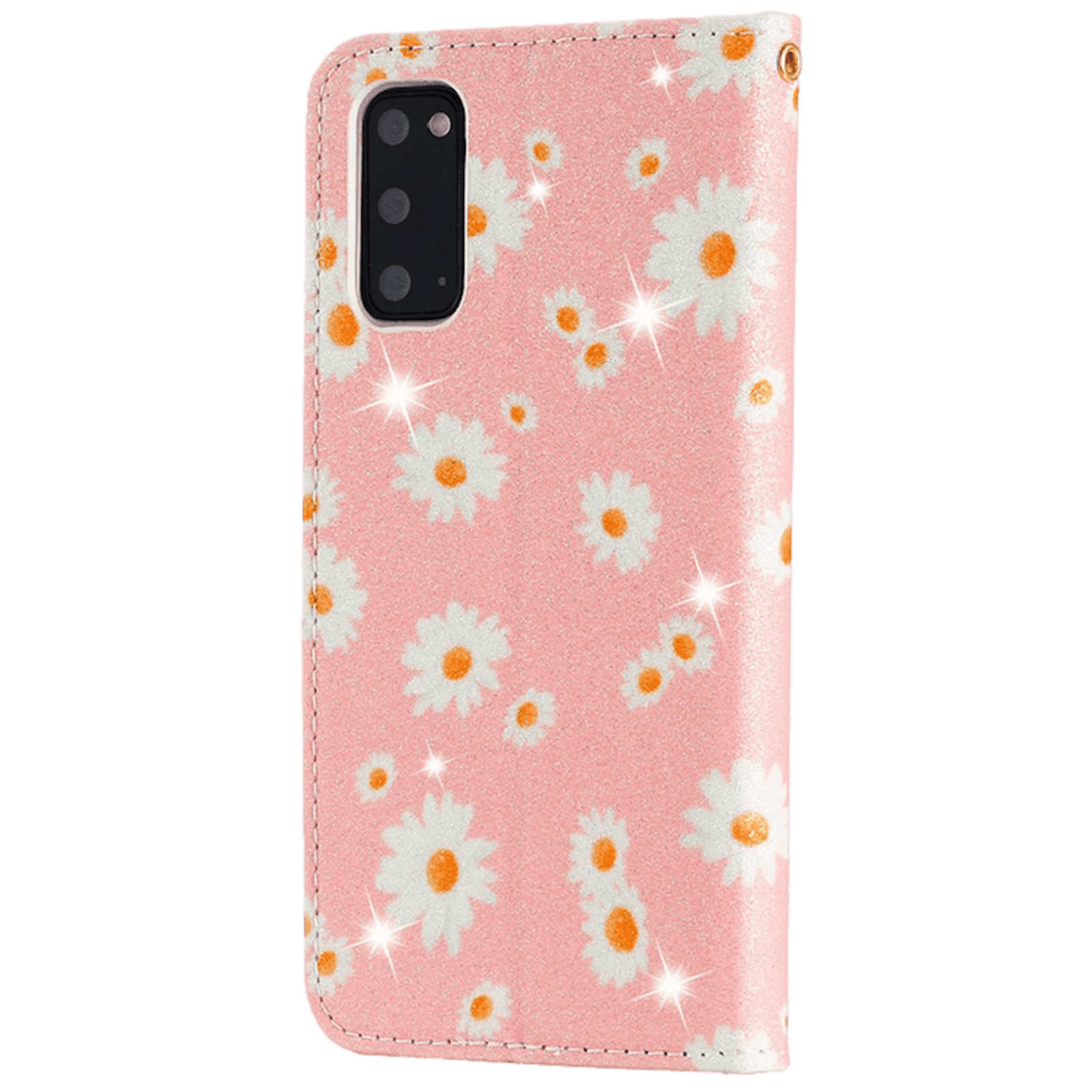 Comfycase Samsung Galaxy S20 Daisy Hoesje Roze