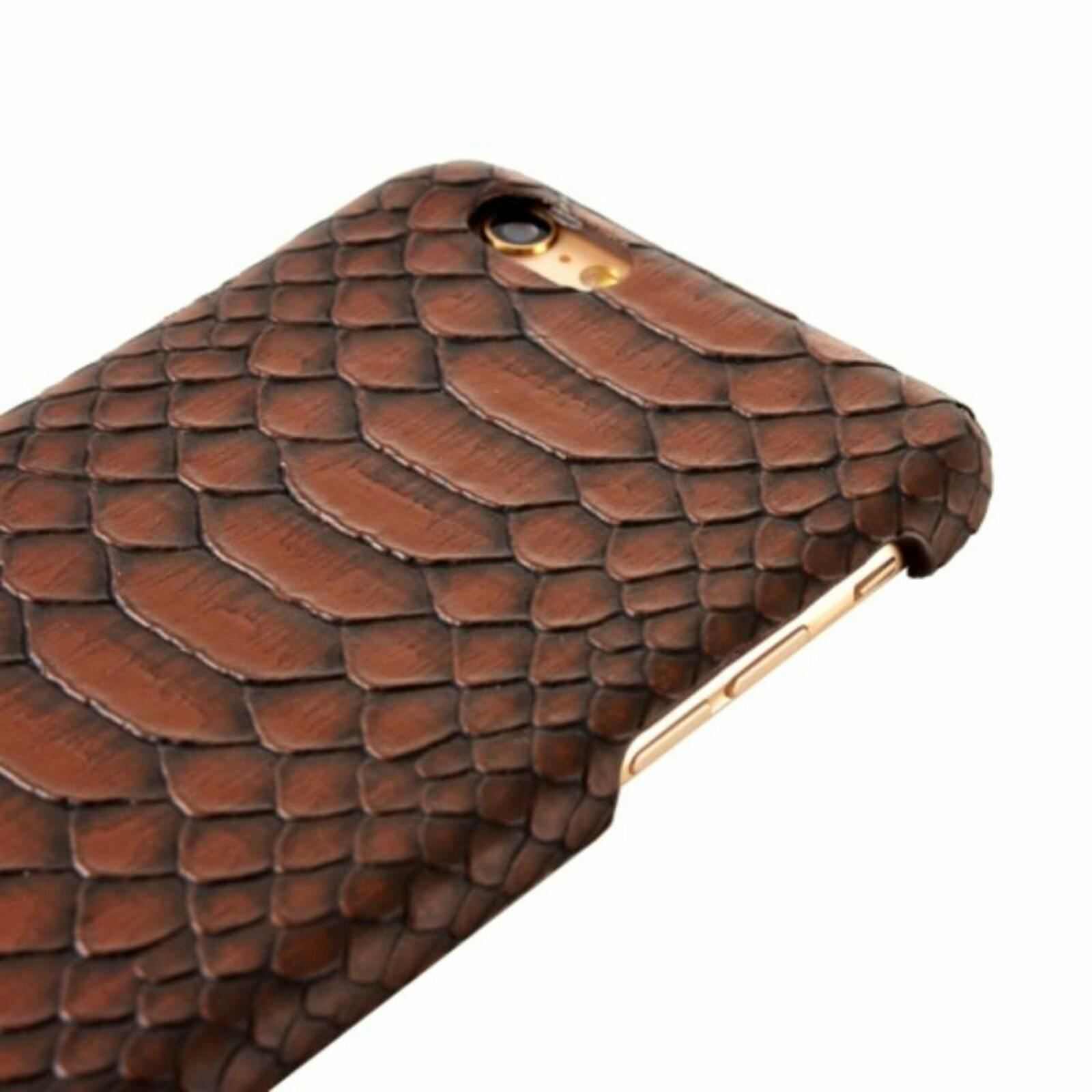 CaseBody iPhone 6 Plus / 6s Plus Snakeskin Hoesje Bruin