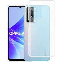 Just in Case OPPO A57s TPU Hoesje Transparant - Voorkant & achterkant