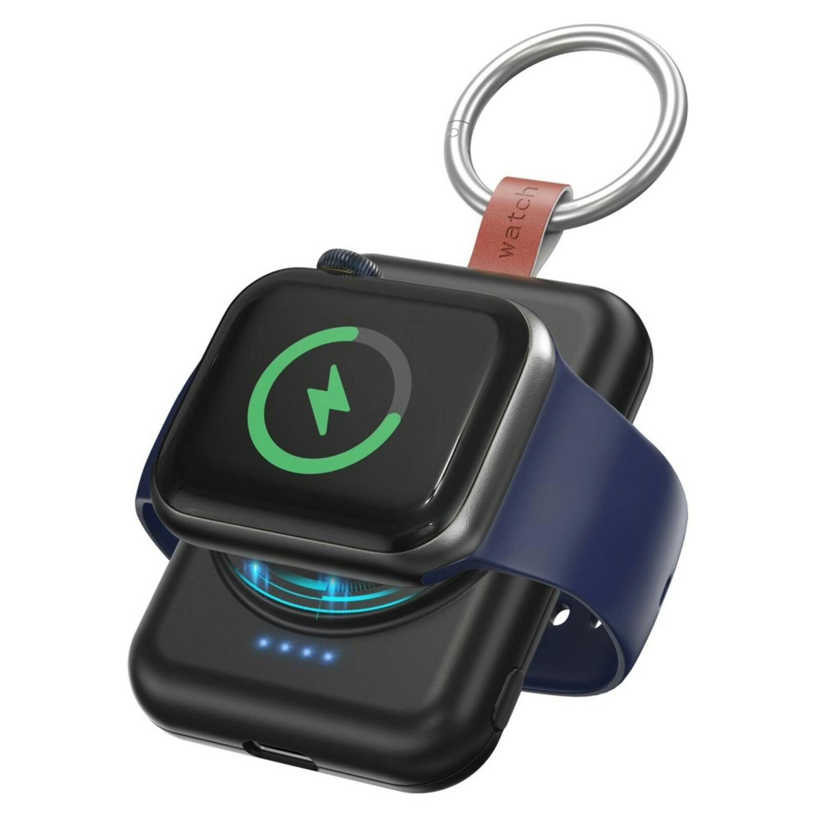 Mocaa 1800mAh Mini Wireless Apple Watch Charger Zwart 1.800 mAh