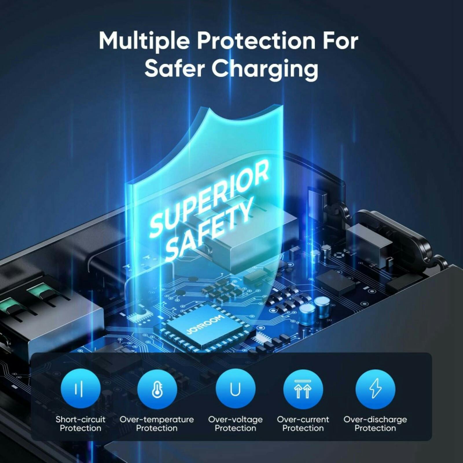 Joyroom 22.5W Multi Device Powerbank met LED Display Zwart 30.000 mAh