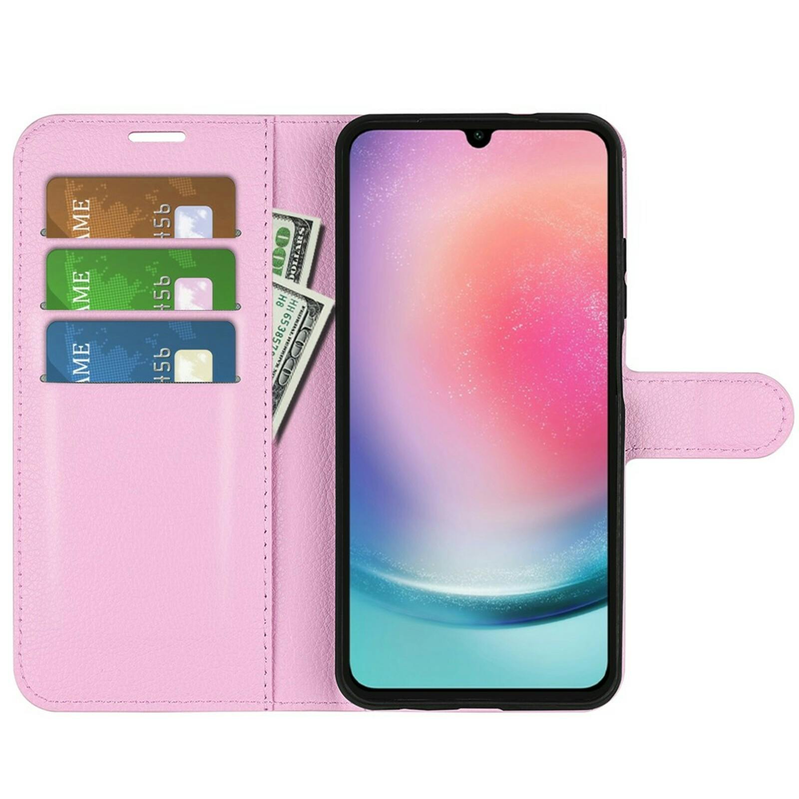 Mocaa Samsung Galaxy A16 Slim-Fit Bookcase Roze