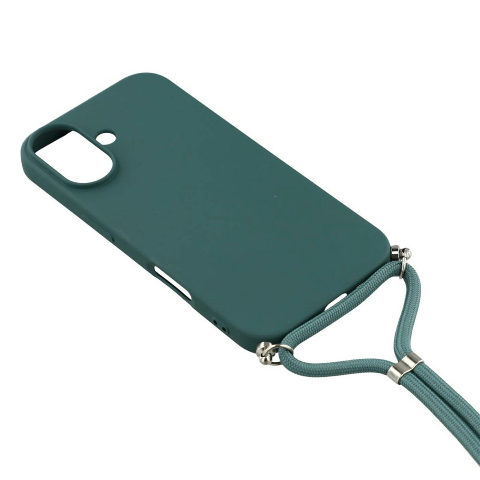 Mocaa Apple iPhone 17 Hoesje met Koord Groen