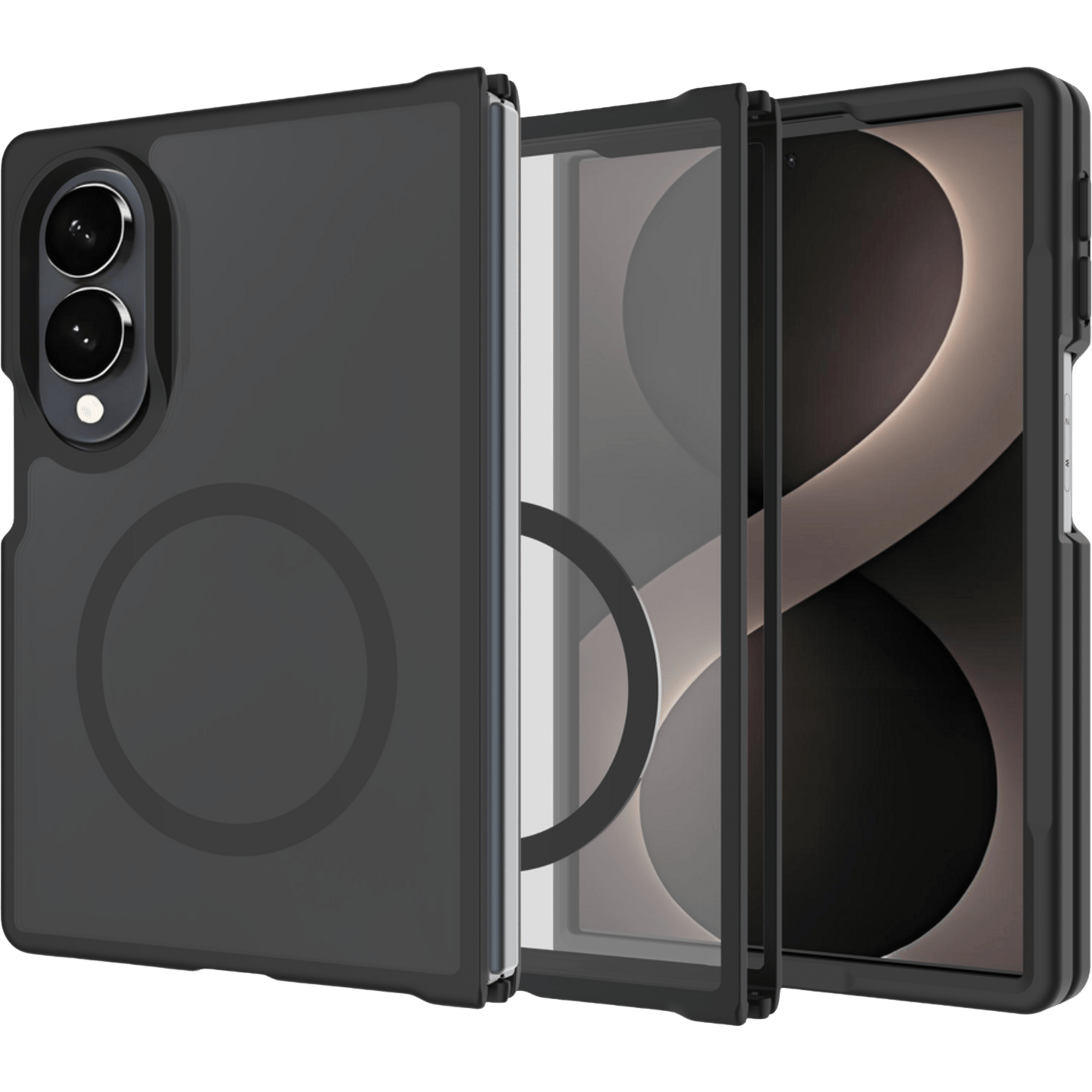 Just in Case Samsung Galaxy Z Fold8 Magnetisch Armor Hoesje Zwart