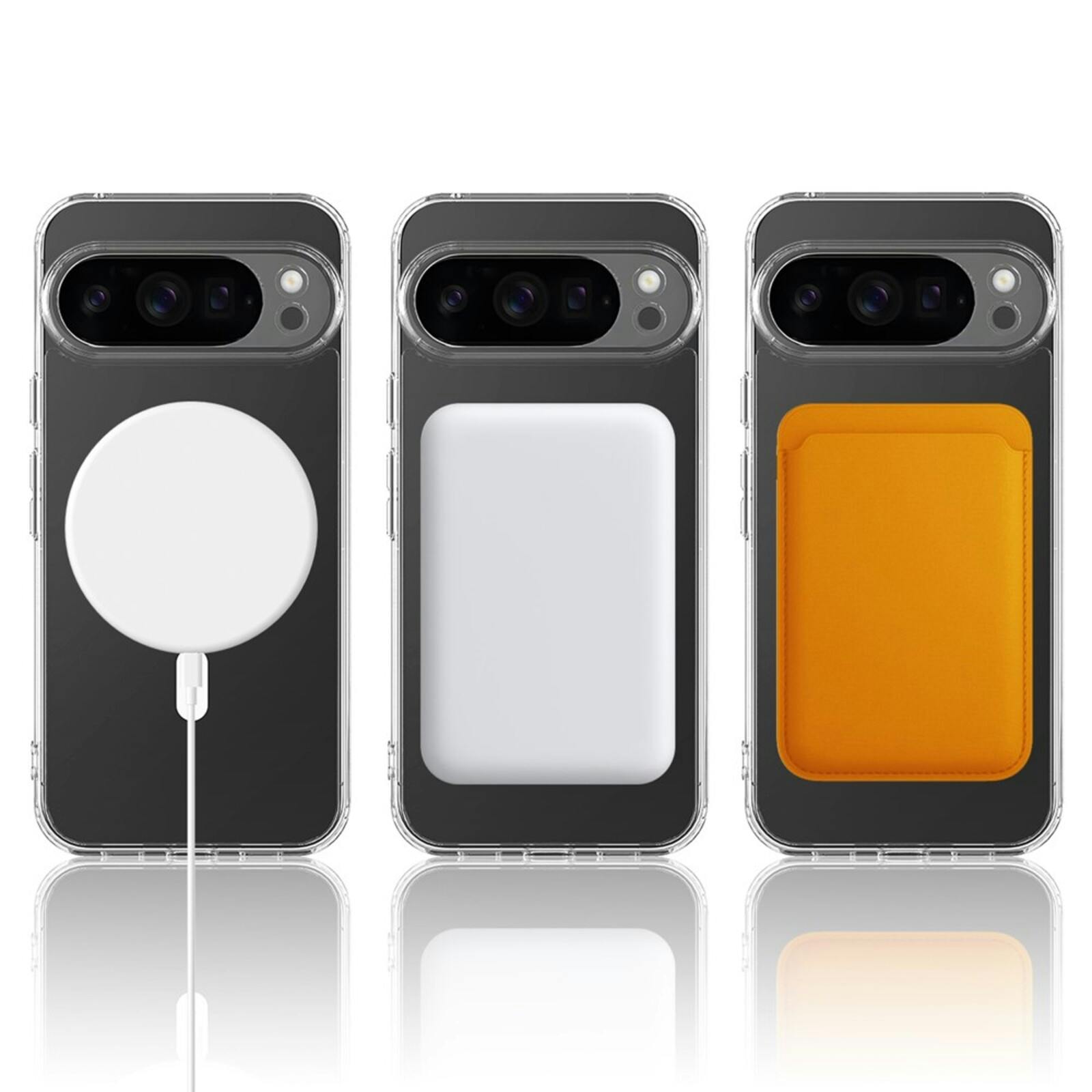 CaseBody Google Pixel 10 Pro XL MagSafe Airbag Hoesje Transparant