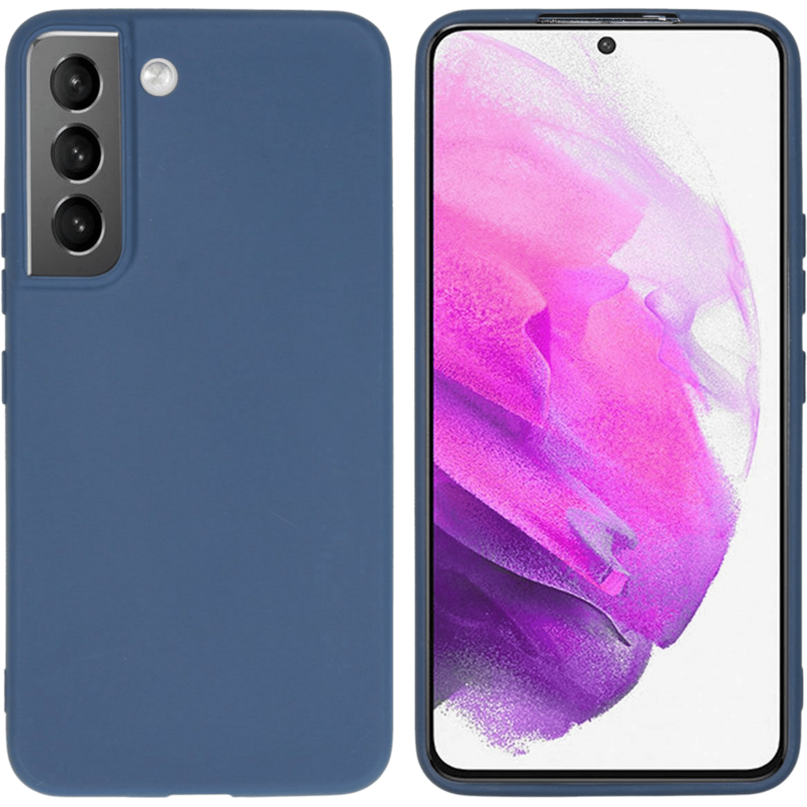 Kees Galaxy S22 Telefoonhoesje Blauw - Voorkant