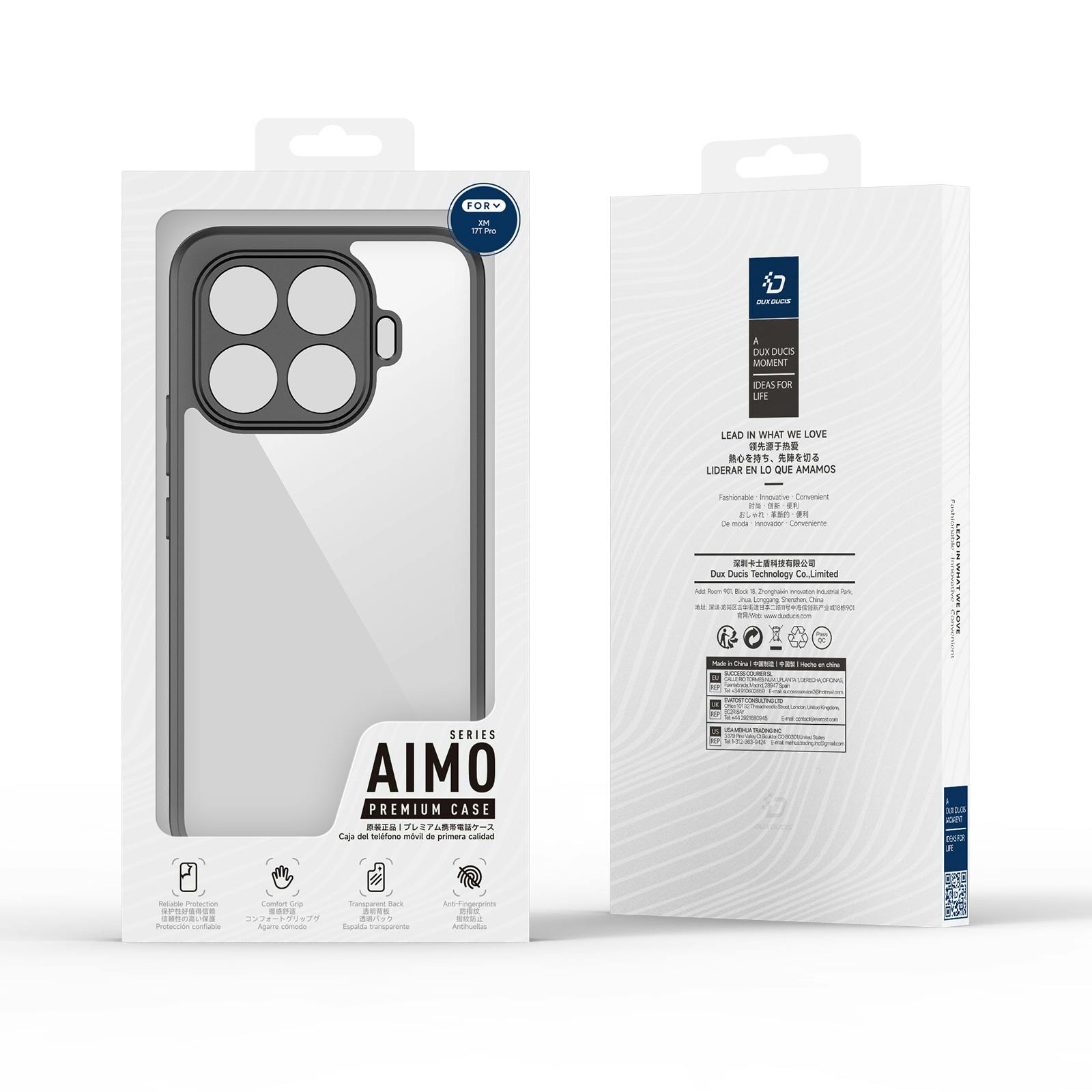 DUX DUCIS Xiaomi 17T Pro Aimo Series Beschermhoesje Zwart