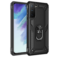 CaseBody Samsung Galaxy S21 FE Shield Case Zwart