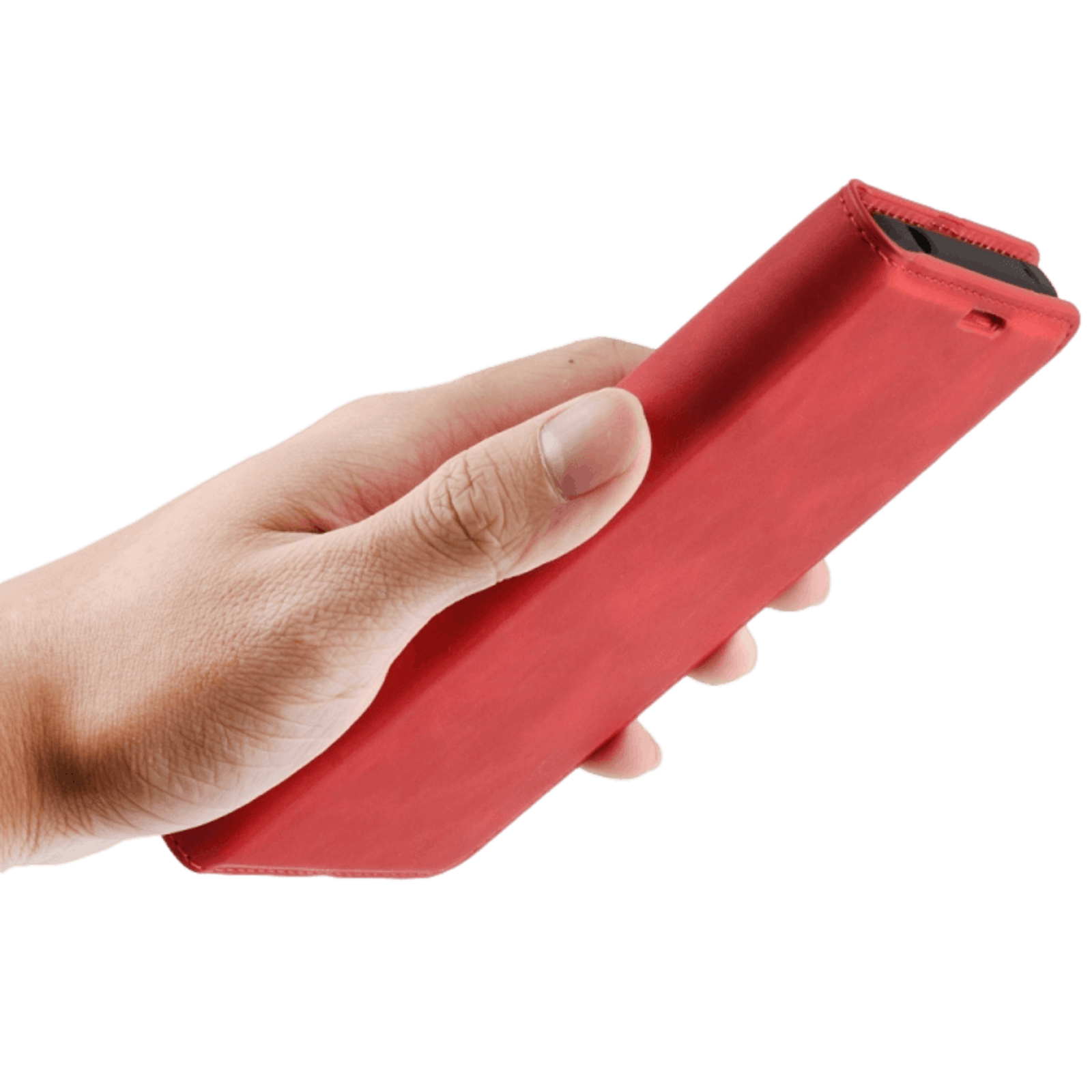 Mocaa OnePlus Nord Magnetisch Slim-Fit Hoesje Rood