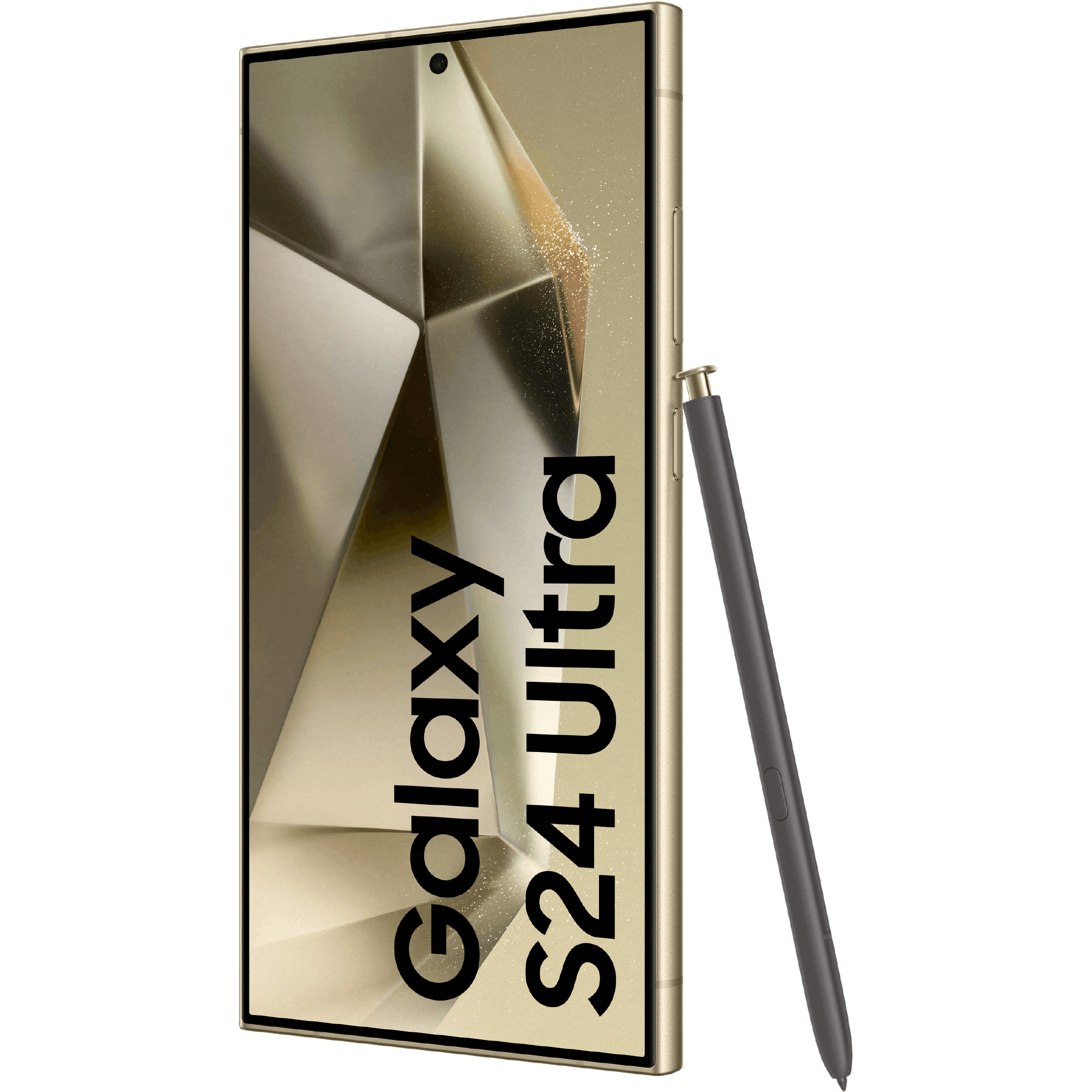 Samsung Galaxy S24 Ultra Titanium Yellow - Aanzicht vanaf rechts