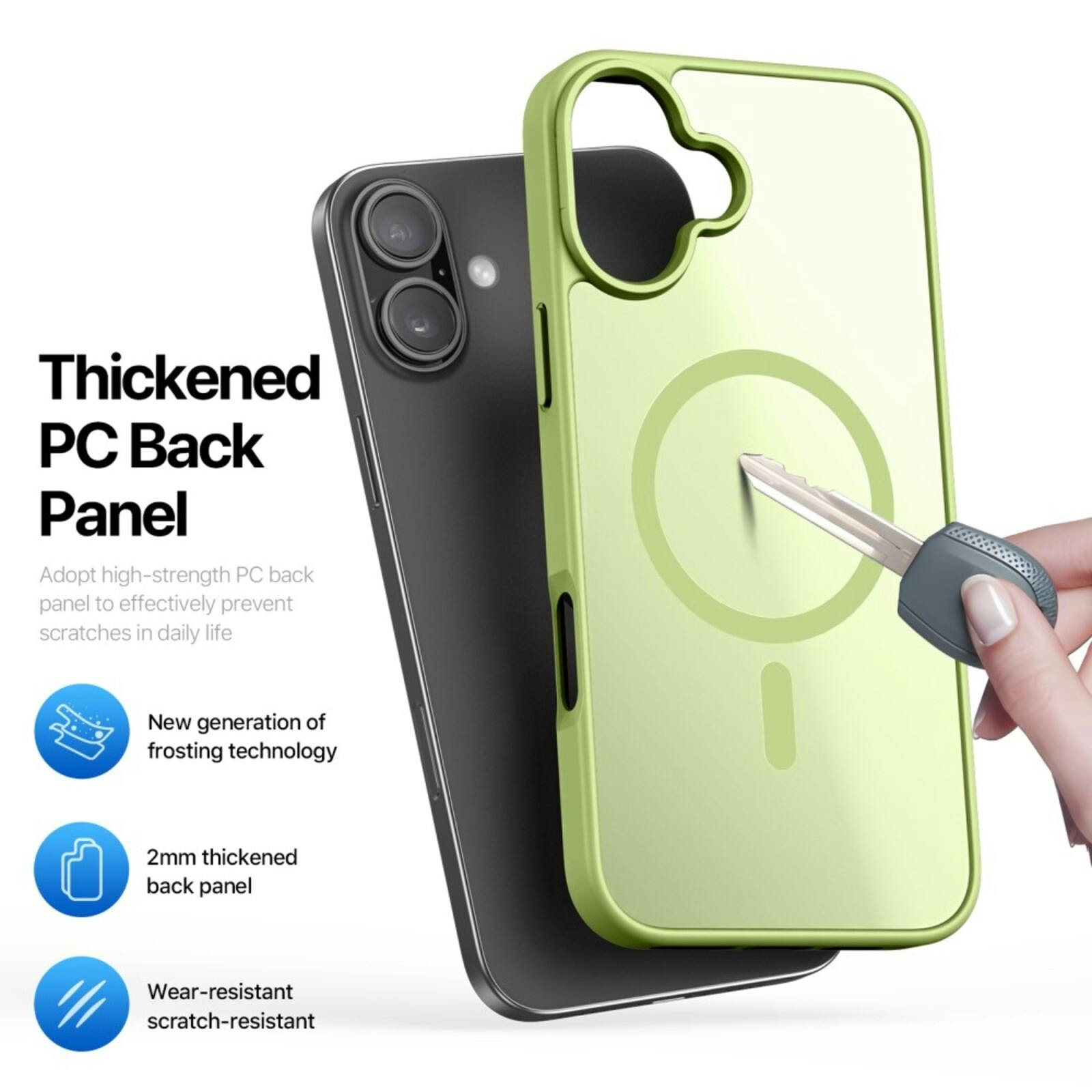 DUX DUCIS iPhone 16 Mat MagSafe Hoesje Groen