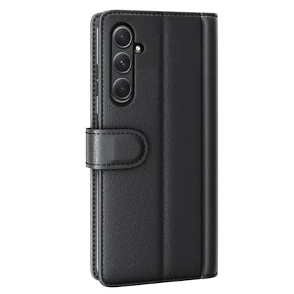 Fonexio Samsung Galaxy A55 Luxe Lederen Book Case Zwart