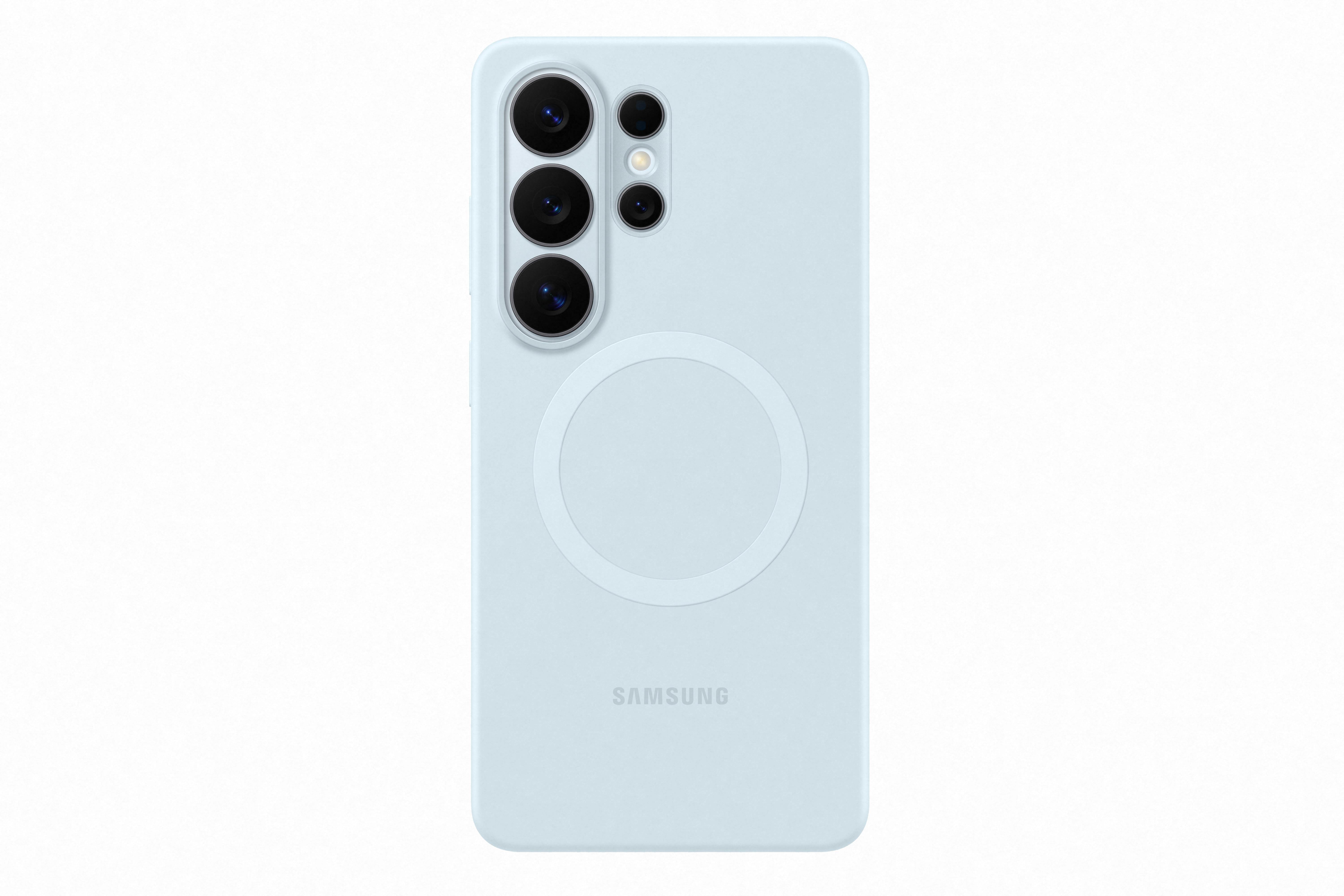 Samsung Galaxy S26 Ultra Siliconen Magnet Case Lichtblauw