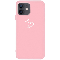 Mocaa iPhone 12 (Pro) Love Heart Case Roze