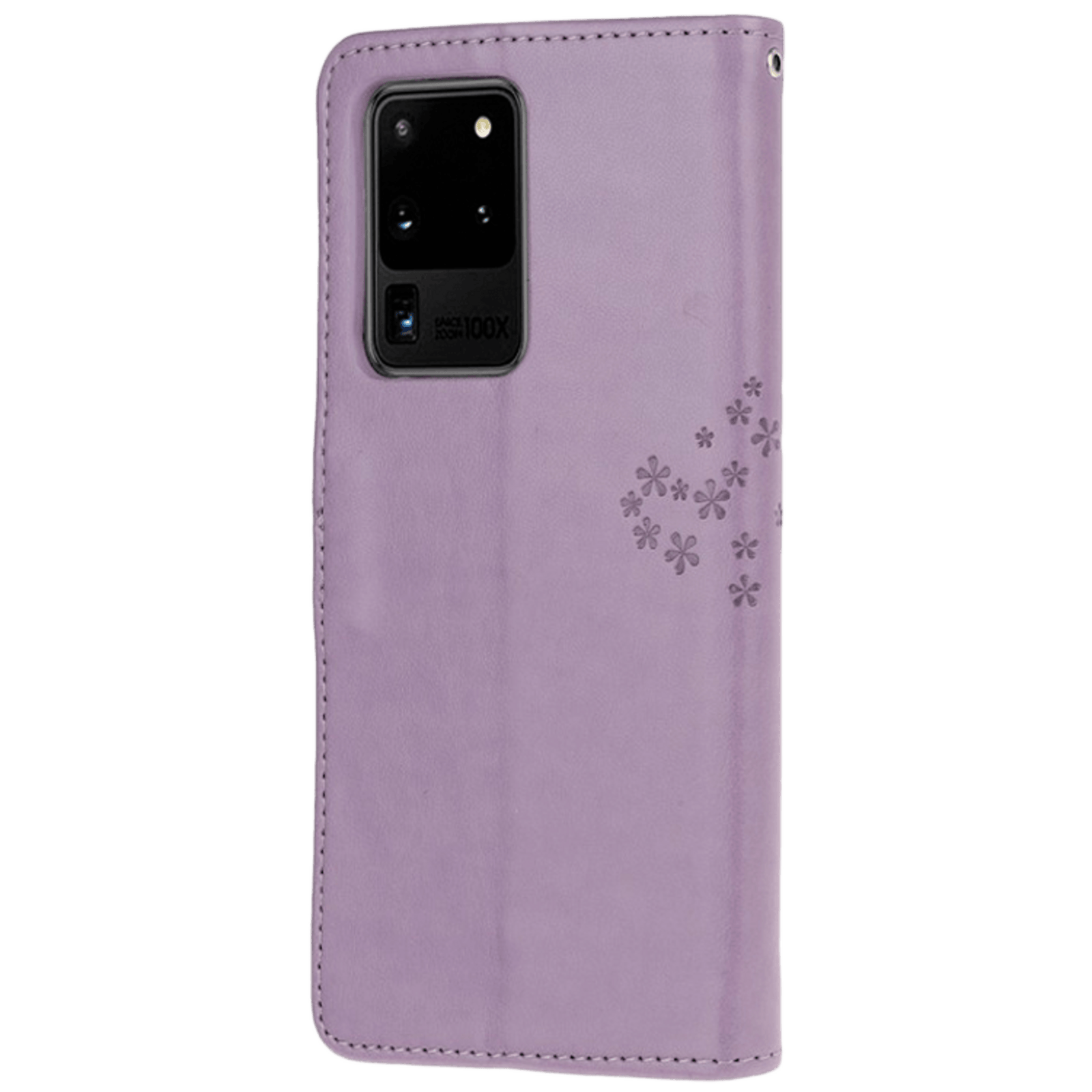 Comfycase Samsung Galaxy S20 Ultra Bookcase Hoesje Uiltjes Paars