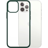 PanzerGlass iPhone 12 (Pro) Clear Case Racing Green - Voorkant