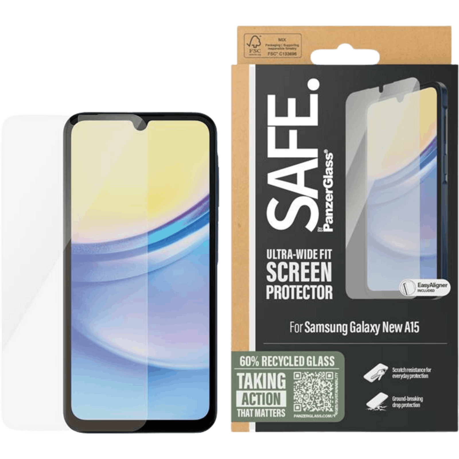 PanzerGlass Samsung Galaxy A16 SAFE. Screenprotector