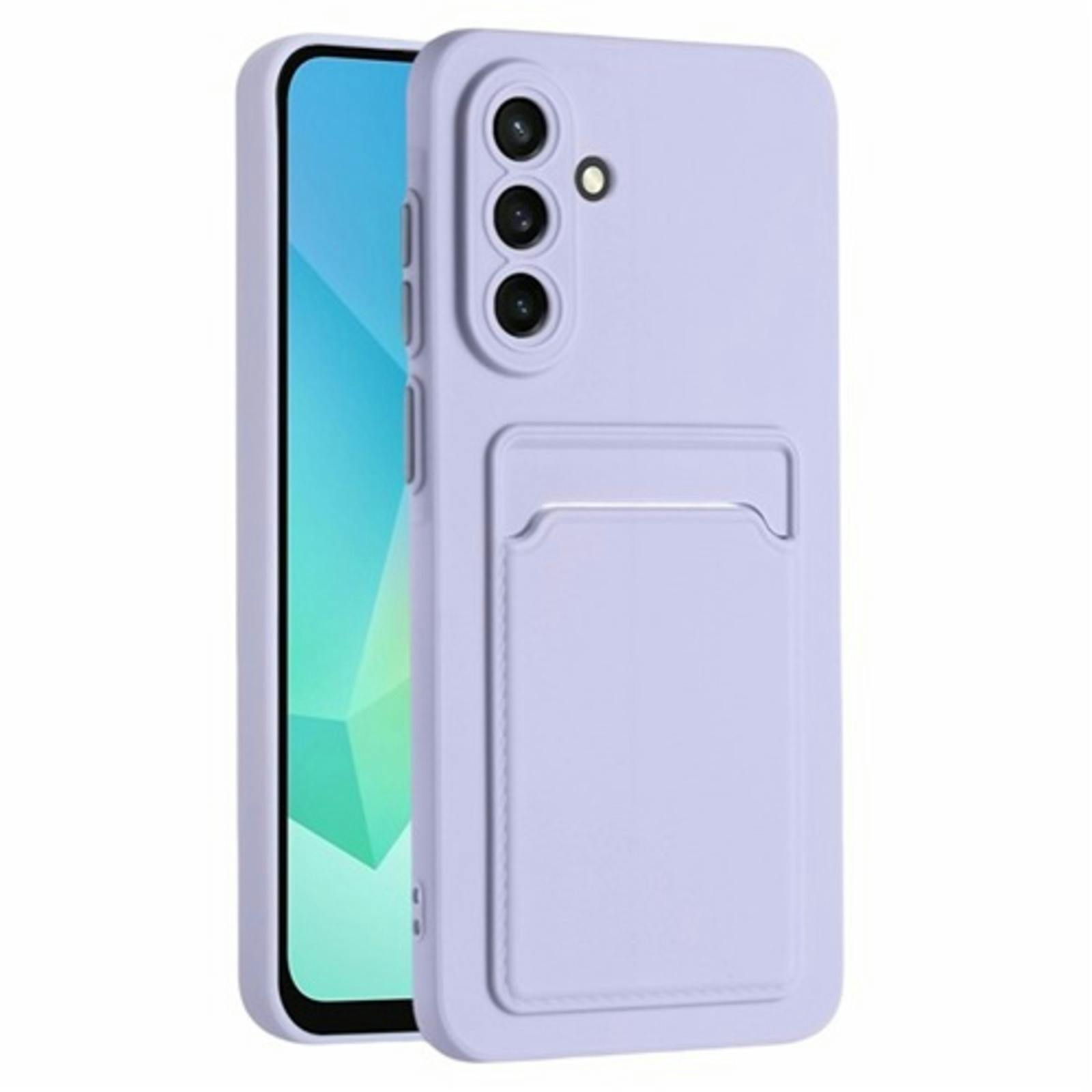 CaseBody Samsung Galaxy A56 Telefoonhoesje met Kaarthouder Paars