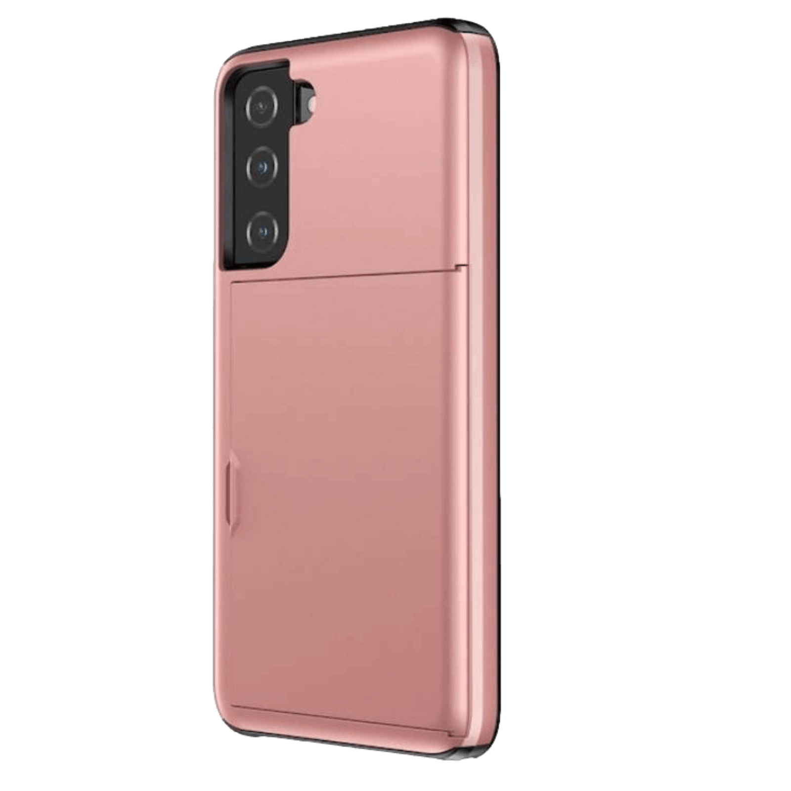 Slide Case Samsung Galaxy S21 Hoesje met Pashouder Roségoud