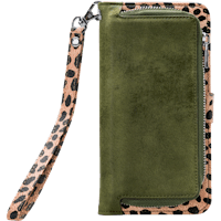 Mobilize iPhone XR All in One Wallet Case Olive Leopard